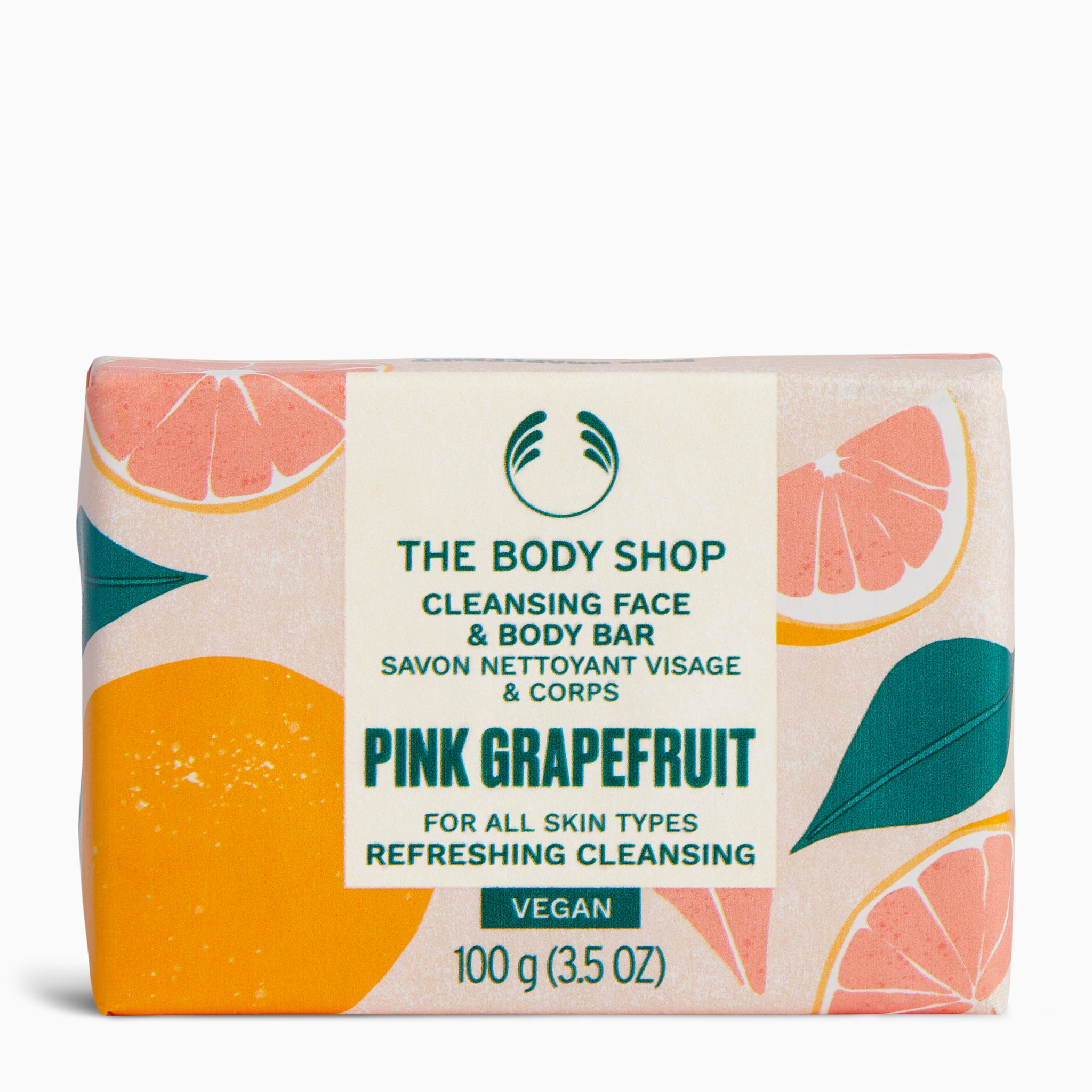 The Body Shop Pink Grapefruit Cleansing Face & Body Bar
