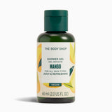 The Body Shop Mango shower gel bottle on a white background