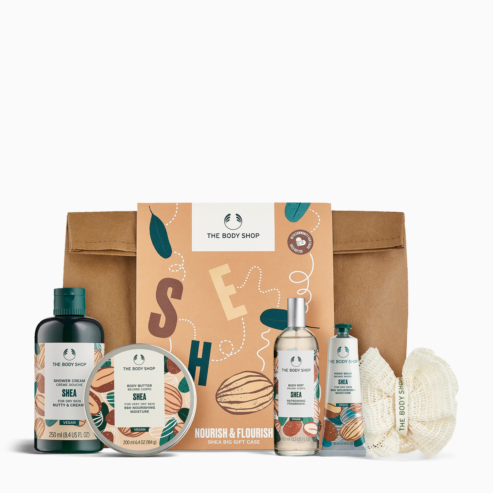 The Body Shop Nourish & Flourish Shea Big Gift Bag