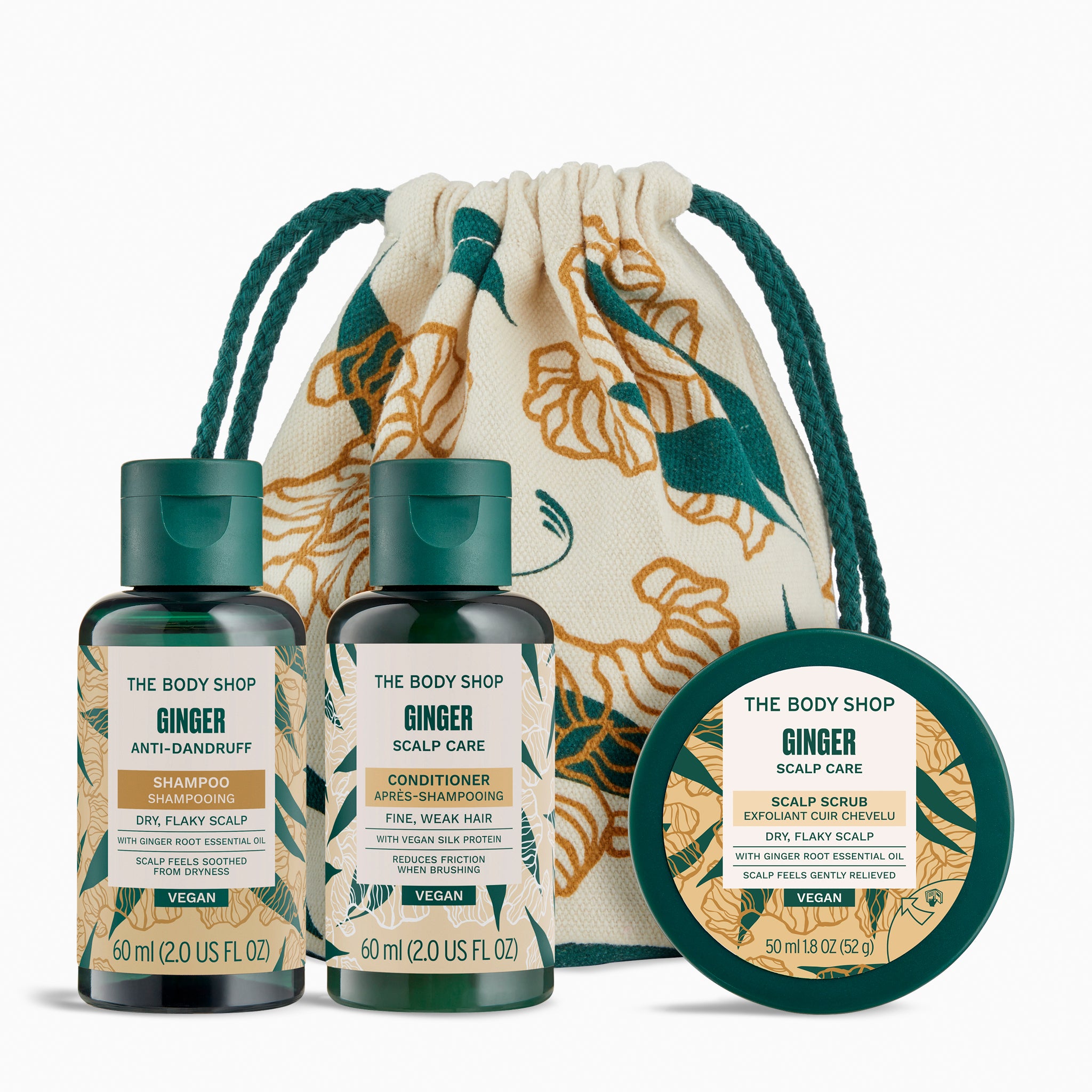 The Body Shop Ginger Haircare Travel Bag
