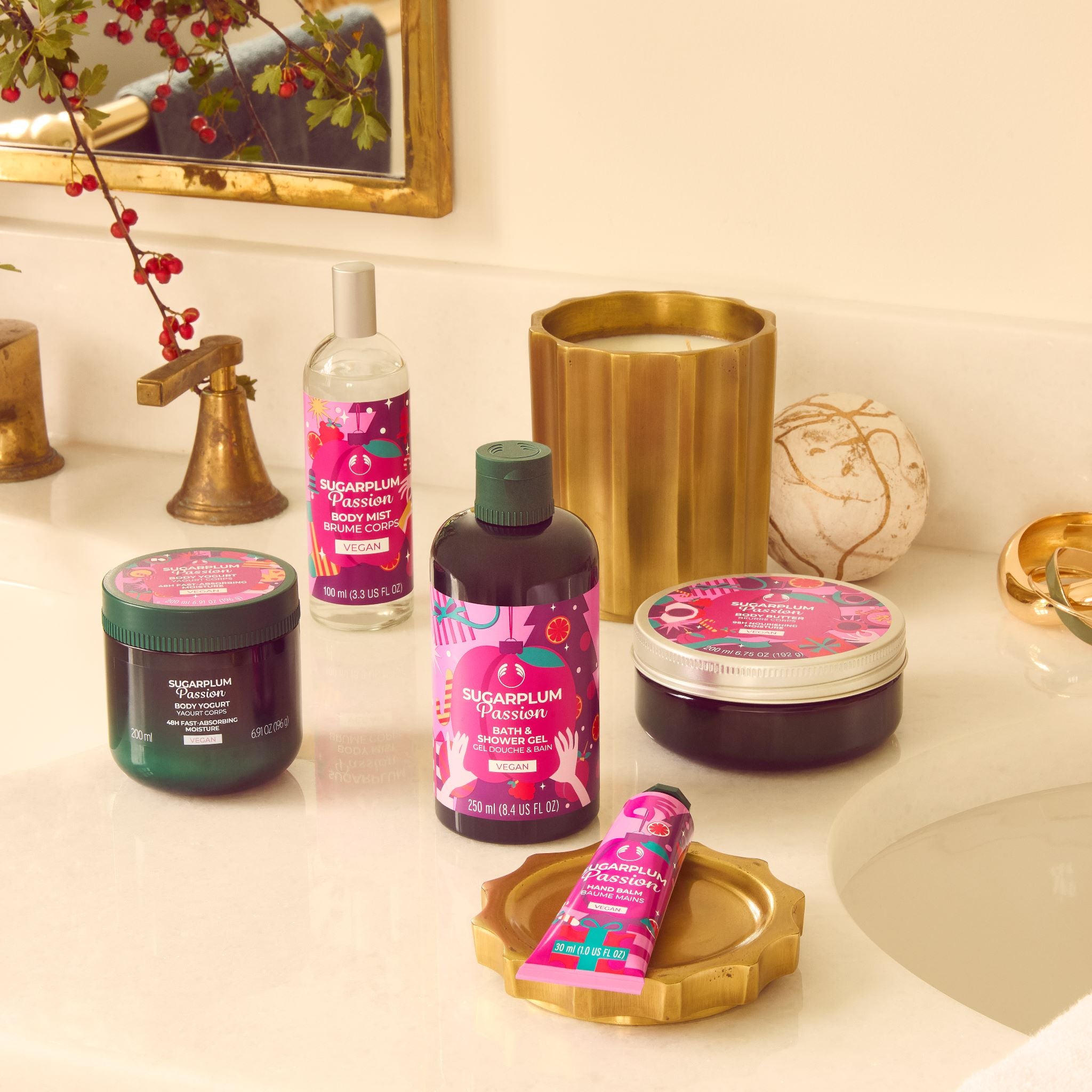 Sugarplum Passion lifestyle range - The Body Shop
